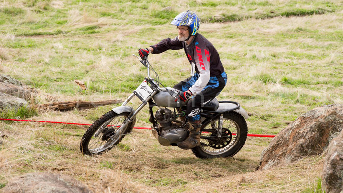 vintage trials motorcycle