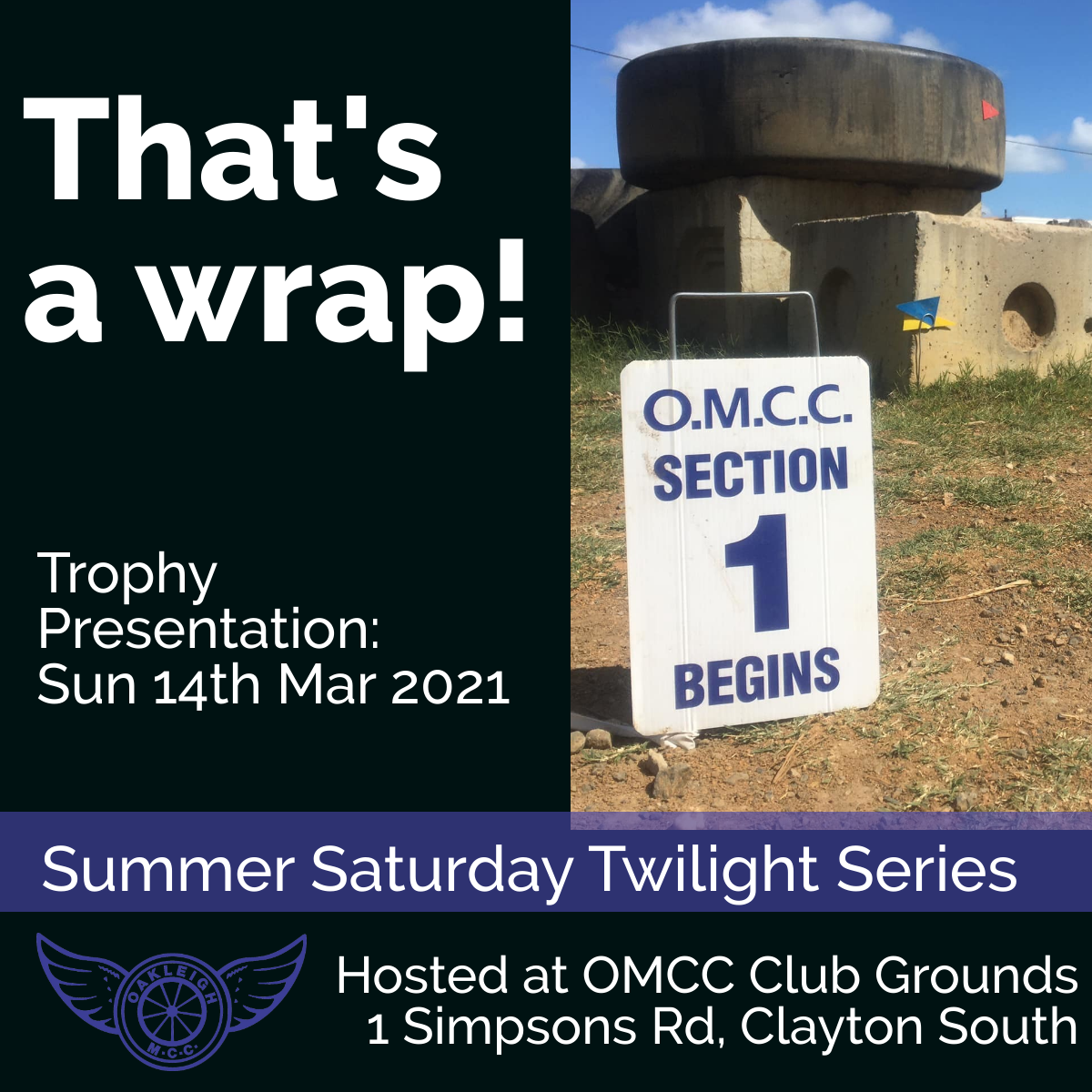 OMCC Summer Series Round 4 & Series Results