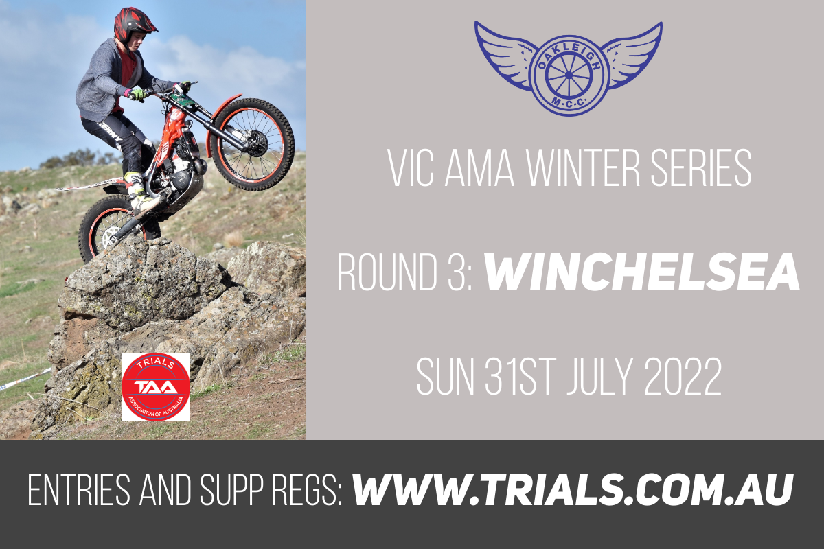 AMA VIC Winter Series: Round 3 - Winchelsea | Entries close Friday